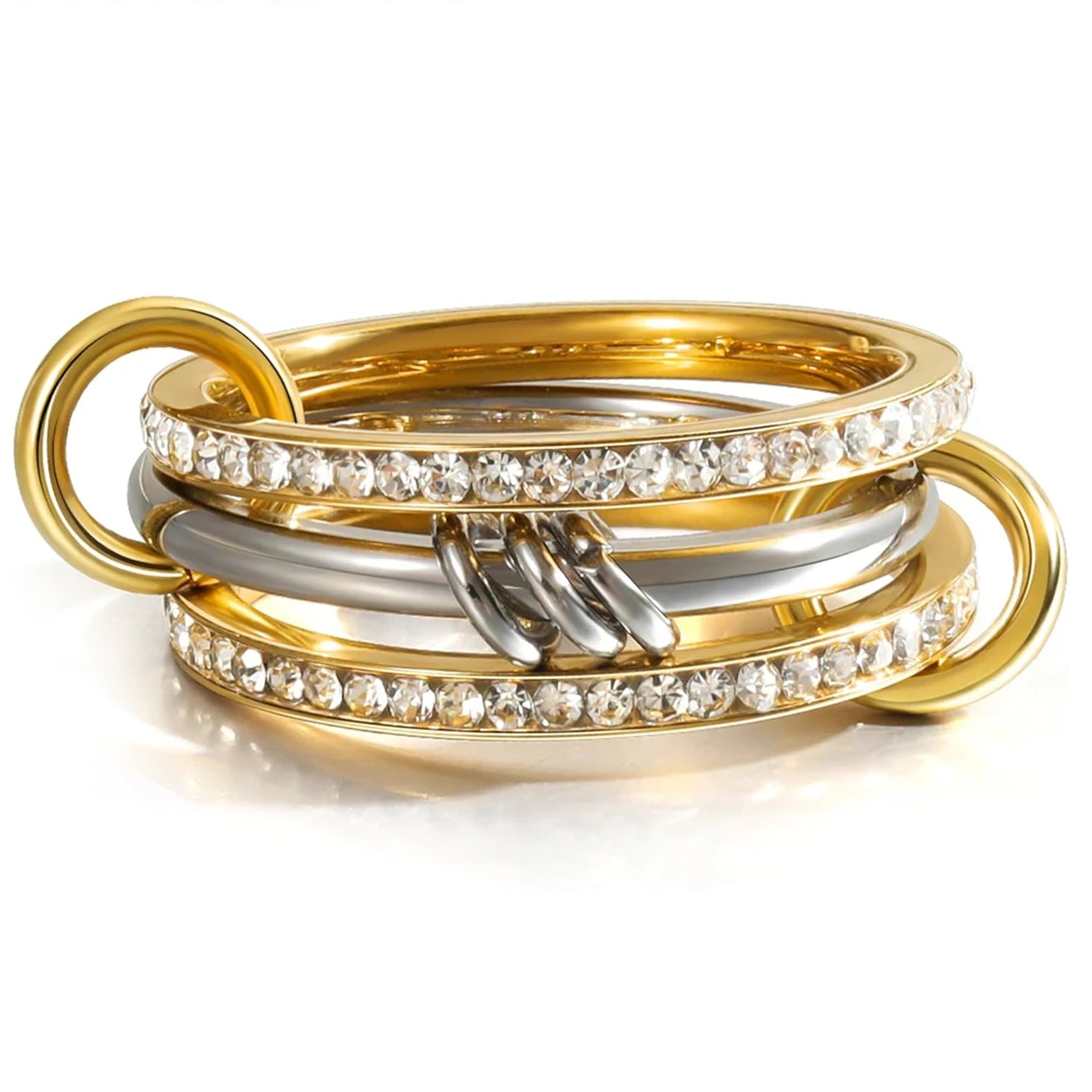 Attractive Ring. 18k Gold PL.