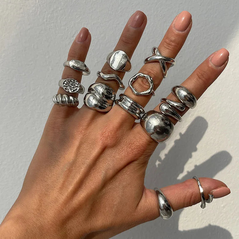 Fashion Vintage Metal Rings.