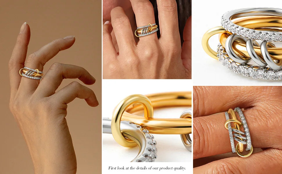 Attractive Ring. 18k Gold PL.