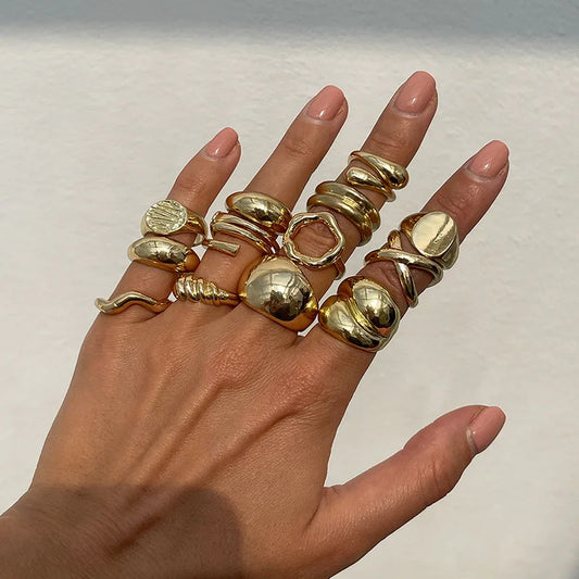 Fashion Vintage Metal Rings.
