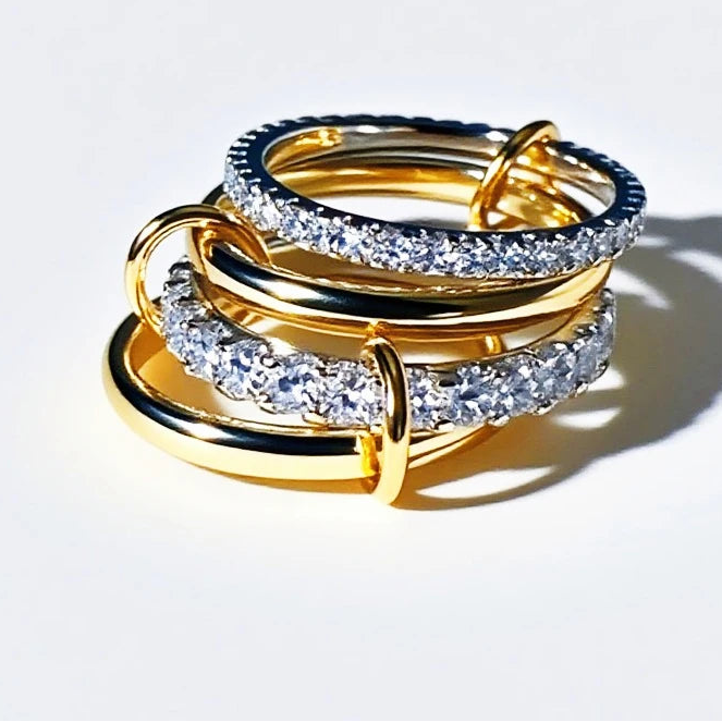 Attractive Ring. 18k Gold PL.