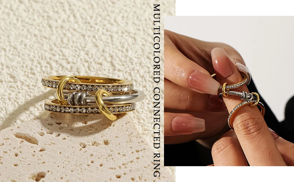 Attractive Ring. 18k Gold PL.