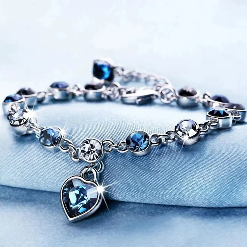 Blue Heart Bracelet.