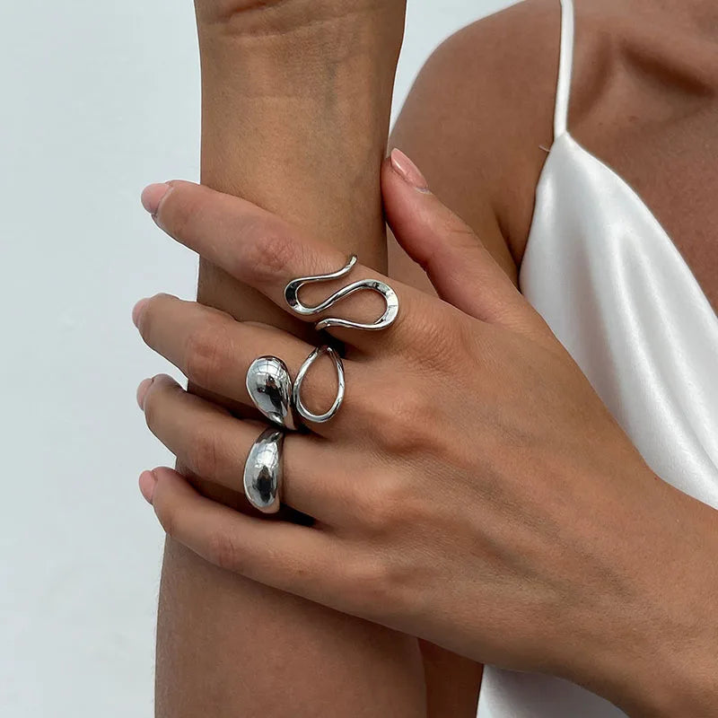 Fashion Vintage Metal Rings.